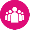 Icon Gemeinsam pink